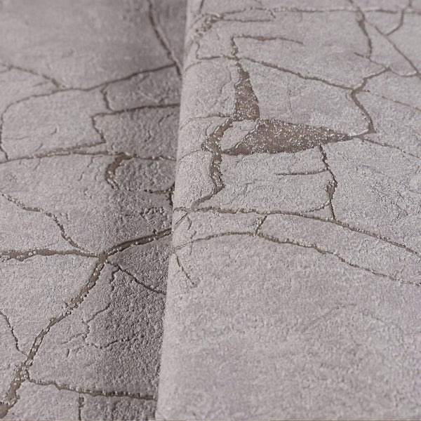 Modern Stone Embossed Wallpaper, Gray Vein Pattern, Abstract Marble Design Home Wall Decor, Aesthetic Wallpaper, Textured Wallcovering - Walloro High End Wallcoverings & More