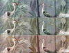 Nature Forest Wallpaper, Birds Palm Tree Wall Mural, Light Green Jungle Theme Large Wall Art, Non-Woven, Non-Adhesive, Removable, Exotic Wall Paper - Walloro High End Wallcoverings & More