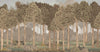 Nature Scene Trees Wall Mural, Beige Forest Wallpaper, Large Landscape Custom Size Wall Covering, Non-Woven, Non-Pasted, Removable, Washable, Art - Walloro High End Wallcoverings & More