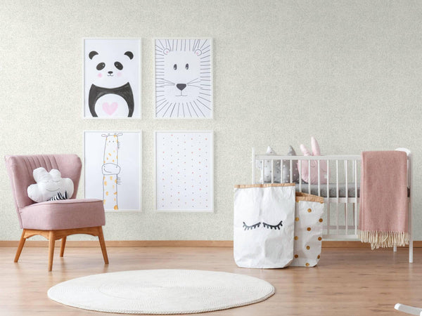 Off White Realistic Stone Granite Textured Wallpaper, Glittering Mineral Effect Stone Texture Wallcovering - Walloro High End Wallcoverings & More