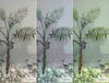 Palm Trees Nature Scene Tropical Wall Mural, Light Green Custom Size Wallpaper, Non-Woven, Non-Pasted, Washable, Oversized Large Wall Art, Removable - Walloro High End Wallcoverings & More