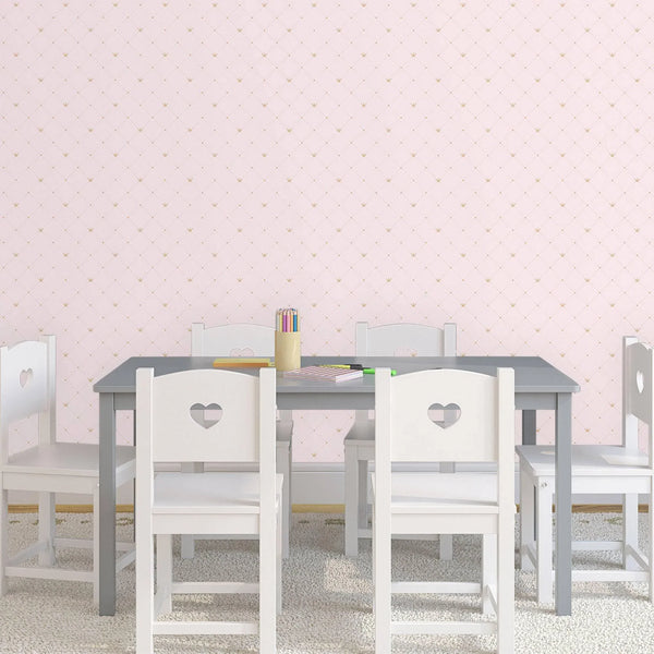 Pink Girls Room Textured Wallpaper, Girls Bedroom Wall Paper, Nursery Wallpaper, 114 sq ft, Girls Bedroom, Kids Bathroom, Girl Bathroom Wall - Walloro High End Wallcoverings & More