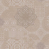 Quilted 3D Embossed Wallpaper, Beige, Flocked Rich Textured Velvet Feel Luxury Wallcovering, Vintage Washed Patchwork Style, Non-Woven - Walloro High End Wallcoverings & More