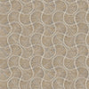 Round Geometric Shapes Deep Embossed Wallpaper, Light Brown Shiny Surface Textured Wall Accent Decor - Walloro High End Wallcoverings & More