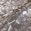 Shimmering Geometric Shapes Wallpaper, Tan, Gray Deep Embossed Asymmetrical Design Wallcovering - Walloro High End Wallcoverings & More