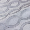 Silver Geometric Chain Pattern Wallpaper, Deep Embossed Stylish Sparkling Luxury Design - Walloro High End Wallcoverings & More