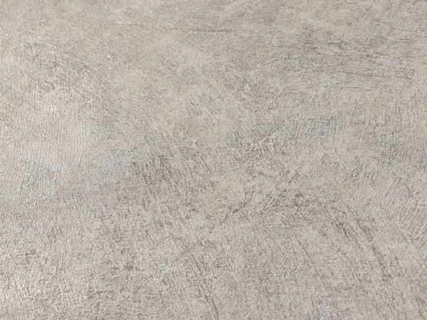 Silver Timeless Distressed 3D Embossed Wallpaper, Stylish Metallic Neutral Colors Wallcovering - Walloro High End Wallcoverings & More