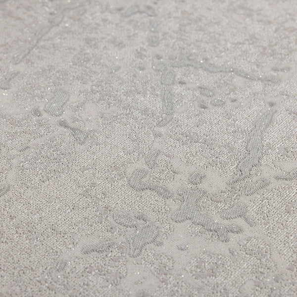 Sleek Abstract Embossed Wallpaper, Light Gray Rich Textured Plain Modern Shimmering Wall Decor, Non-Woven Wallcovering - Walloro High End Wallcoverings & More