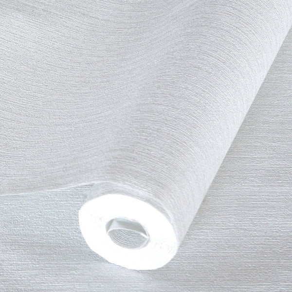 Solid Color Embossed Modern Wallpaper, Light Gray, Neutral Colors Contemporary Textured Wallcovering, Durable 114 sq ft Roll - Walloro High End Wallcoverings & More