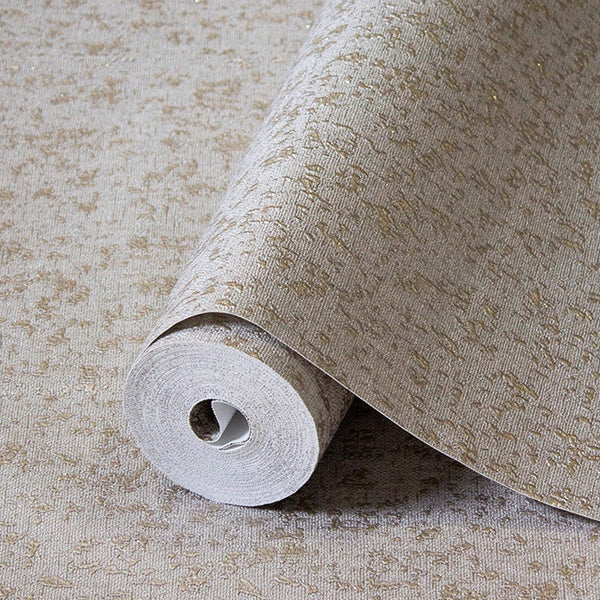 Tan Classic Textured Metallic Accent Wallpaper, 3D Embossed Glitter Shimmer Elegant Wallcovering - Walloro High End Wallcoverings & More