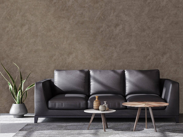 Tan Timeless Distressed 3D Embossed Wallpaper, Stylish Metallic Neutral Colors Wallcovering - Walloro High End Wallcoverings & More