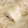 Timeless Floral Embossed Wallpaper, Yellow Home Wall Decor, Aesthetic Wallpaper, Textured Wallcovering Non-Adhesive and Non-Peel and Stick - Walloro High End Wallcoverings & More