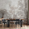 Vintage Trees Scenic Wall Mural, Light Gray Nature Theme Wallpaper, Oversized Landscape Scene Custom Size Wall Art, Non-Woven, Non-Pasted, Removable - Walloro High End Wallcoverings & More