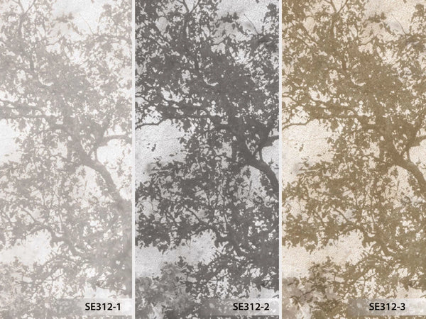 Vintage Trees Scenic Wall Mural, Light Gray Nature Theme Wallpaper, Oversized Landscape Scene Custom Size Wall Art, Non-Woven, Non-Pasted, Removable - Walloro High End Wallcoverings & More