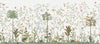 White Botanical Wall Mural, Butterfly Flowers Chinoiserie Wallpaper, Nature Theme Custom Size Wall Covering, Non-Woven, Non-Pasted, Removable, Washable - Walloro High End Wallcoverings & More