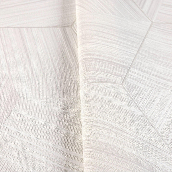 White Large Hexagon Embossed Wallpaer, Elegant Geometric Shapes Honeycomb Wallcovering - Walloro High End Wallcoverings & More
