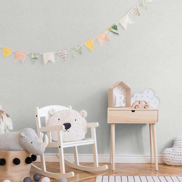 White Linen Textured Modern Textured Wallpaper, Brown Solid Color Fabric Touch Contemporary Wallcovering - Walloro High End Wallcoverings & More