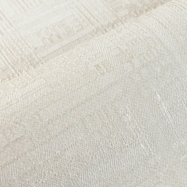 White Modern Abstract Geometric Wallpaper, Stylish 3D Embossed Neutral Colors Wallcovering - Walloro High End Wallcoverings & More