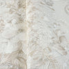 White Modern Flowered Embossed Wallpaper, Home Wall Decor, Aesthetic Wallpaper, Textured Wallcovering Non-Adhesive- 41.7”W X 393”H - Walloro High End Wallcoverings & More
