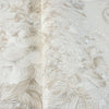 White Modern Flowered Embossed Wallpaper, Home Wall Decor, Aesthetic Wallpaper, Textured Wallcovering Non-Adhesive- 41.7”W X 393”H - Walloro High End Wallcoverings & More