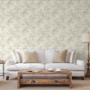 White Modern Flowered Embossed Wallpaper, Home Wall Decor, Aesthetic Wallpaper, Textured Wallcovering Non-Adhesive- 41.7”W X 393”H - Walloro High End Wallcoverings & More