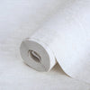 White Modern Solid Color Embossed Wallpaper, Minimalist Classical Wallcovering, Washable - Walloro High End Wallcoverings & More