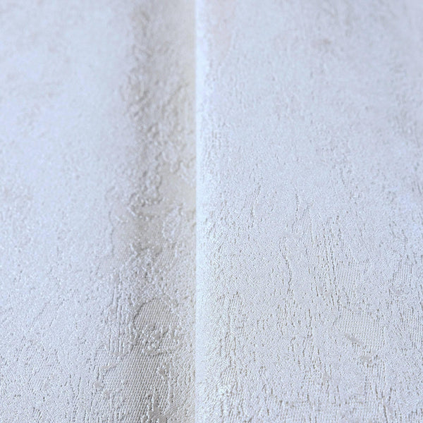 White Modern Solid Color Embossed Wallpaper, Minimalist Classical Wallcovering, Washable - Walloro High End Wallcoverings & More