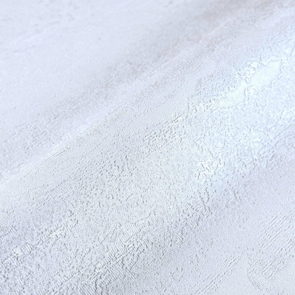 White Modern Solid Color Embossed Wallpaper, Minimalist Classical Wallcovering, Washable - Walloro High End Wallcoverings & More