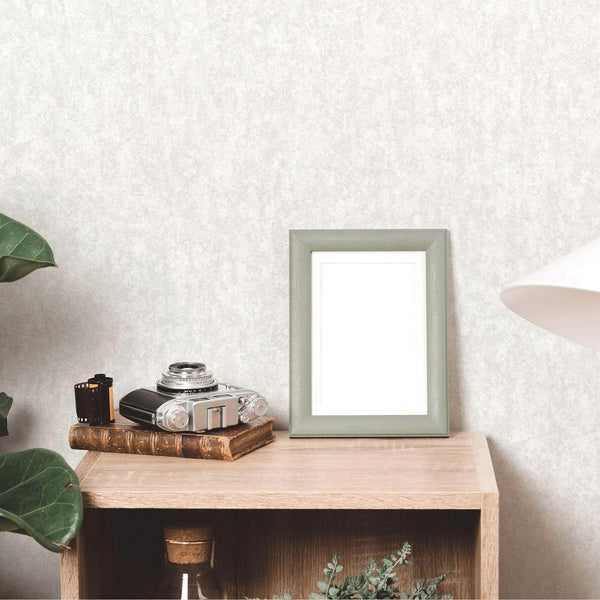 White Solid Color Modern Embossed Wallpaper, Plain Abstract Distressed Home Wall Decor - Walloro High End Wallcoverings & More