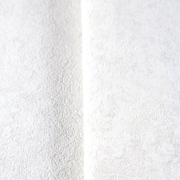 White Solid Color Modern Embossed Wallpaper, Plain Abstract Distressed Home Wall Decor - Walloro High End Wallcoverings & More
