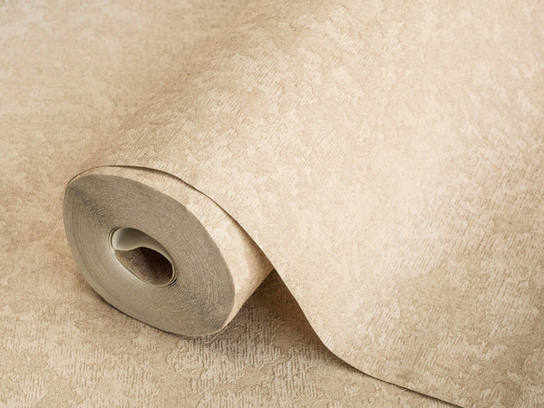 Beige 3D Embossed Distressed Wallpaper, Light Neutral Colors Non-Pasted Worn Texture Wall Paper - Walloro High End Wallcoverings & More