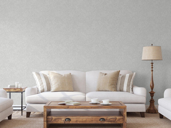 Light Gray 3D Embossed Distressed Wallpaper, Light Neutral Colors Non-Pasted Worn Texture Wall Paper - Walloro High End Wallcoverings & More