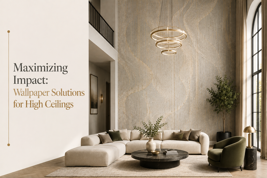 Maximizing Impact: Wallpaper Solutions for High Ceilings
