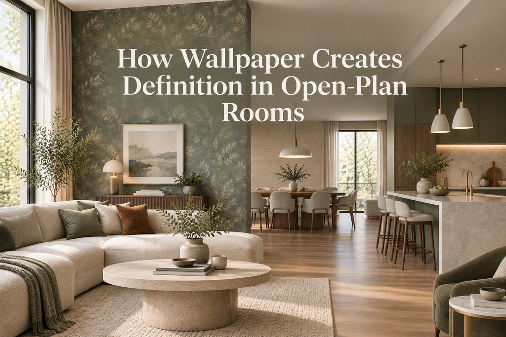 How Wallpaper Creates Definition in Open-Plan Rooms