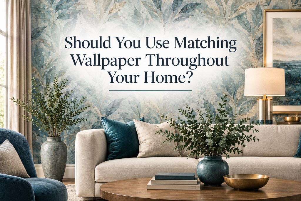 Should You Use Matching Wallpaper Throughout Your Home?