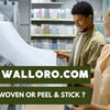 Why won't my peel and stick wallpaper stick to the wall?