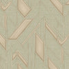 Elegant Green & Cream Wallpaper, Natural Wallpaper, Modern & Minimalist Wall Covering,Modern Look Neutral Colors Glittering Wallcovering