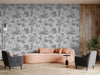 Patterned Dark Cream Wallpaper, Textured Wallpaper,Natural Wallpaper, Modern & Minimalist Wall Covering,Modern Look Neutral Colors Glittering Wallcovering