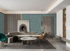 Green Muse Brush Stroke Textured Wallpaper, Modern Minimalist Wall Covering, Neutral Shimmer Wall Decor