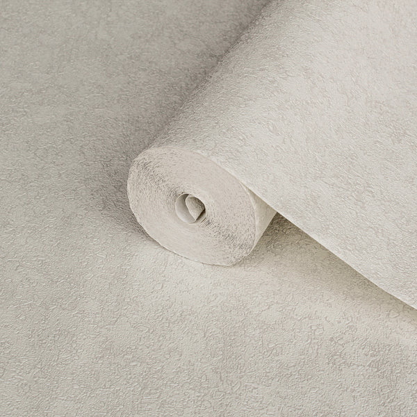 Light Cream Muse Plaster Texture Wallpaper, Natural Wallpaper, Modern & Minimalist Wall Covering, Modern Look Neutral Colors Glittering Wallcovering