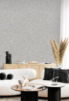 Gray Muse Plaster Texture Wallpaper, Natural Wallpaper, Modern & Minimalist Wall Covering, Modern Look Neutral Colors Glittering Wallcovering
