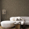 Brown Muse Plaster Texture Wallpaper, Natural Wallpaper, Modern & Minimalist Wall Covering, Modern Look Neutral Colors Glittering Wallcovering