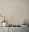 Light Cream Muse Linen Texture Wallpaper, Natural Wallpaper, Modern & Minimalist Wall Covering, Modern Look Neutral Colors Glittering Wallcovering