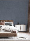 Blue Muse Linen Texture Wallpaper, Natural Wallpaper, Modern & Minimalist Wall Covering, Modern Look Neutral Colors Glittering Wallcovering
