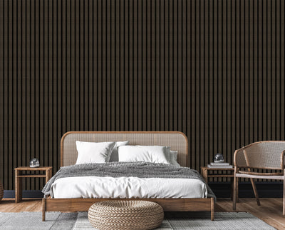 Dark Gray Panel Pattern Wall Panel, PS Wall Home Decoration Panel-Premium Quality