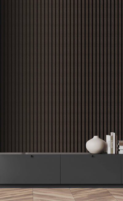 Dark Gray Panel Pattern Wall Panel, PS Wall Home Decoration Panel-Premium Quality
