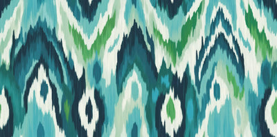 Ikat Ethnic Pastel Tones Wallpaper, Seamless Pattern Mural, Oversized Custom Size Wall Art, Non-Woven, Non-Adhesive, Modern Wall Paper, Removable