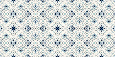 Talavera Wallpaper, Seamless Pattern Mural, Oversized Custom Size Wall Art, Non-Woven, Non-Adhesive, Modern Wall Paper, Removable