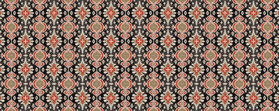 Ikat Tribal Ethnic Wallpaper, Seamless Pattern Mural, Oversized Custom Size Wall Art, Non-Woven, Non-Adhesive, Modern Wall Paper, Removable