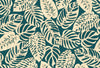 Beige Leaves Wallpaper, Seamless Pattern Mural, Oversized Custom Size Wall Art, Non-Woven, Non-Adhesive, Modern Wall Paper, Removable